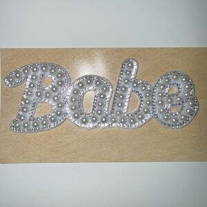 Pearl and Sequin 'Babe' Patch